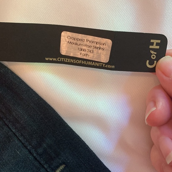 CITIZENS of Humanity Jeans, Thompson Medium Rise, Cropped Skinny, size 2… - Picture 8 of 16